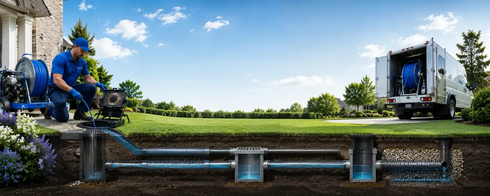 Outdoor drain cleaning information for Lairdsville, PA